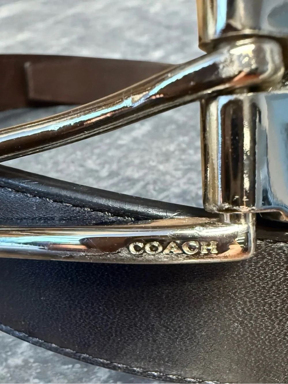 Coach Men’s Reversible Belt Size 42” Black | Brown Leather Dress Belt
